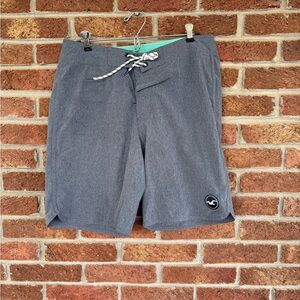 Hollister Gray Board Shorts with Logo. Size 32.